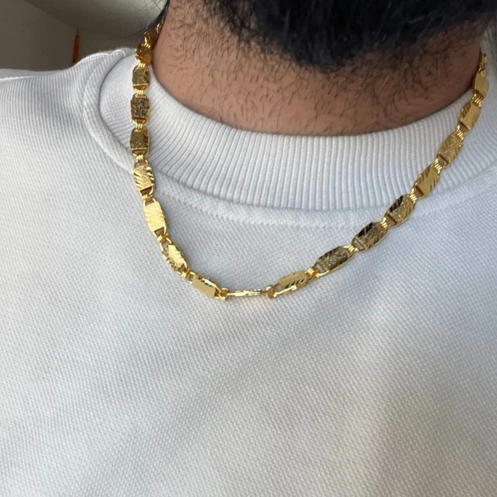 Custom Designed Links Gold Coated Chain - Picture 3 of 4